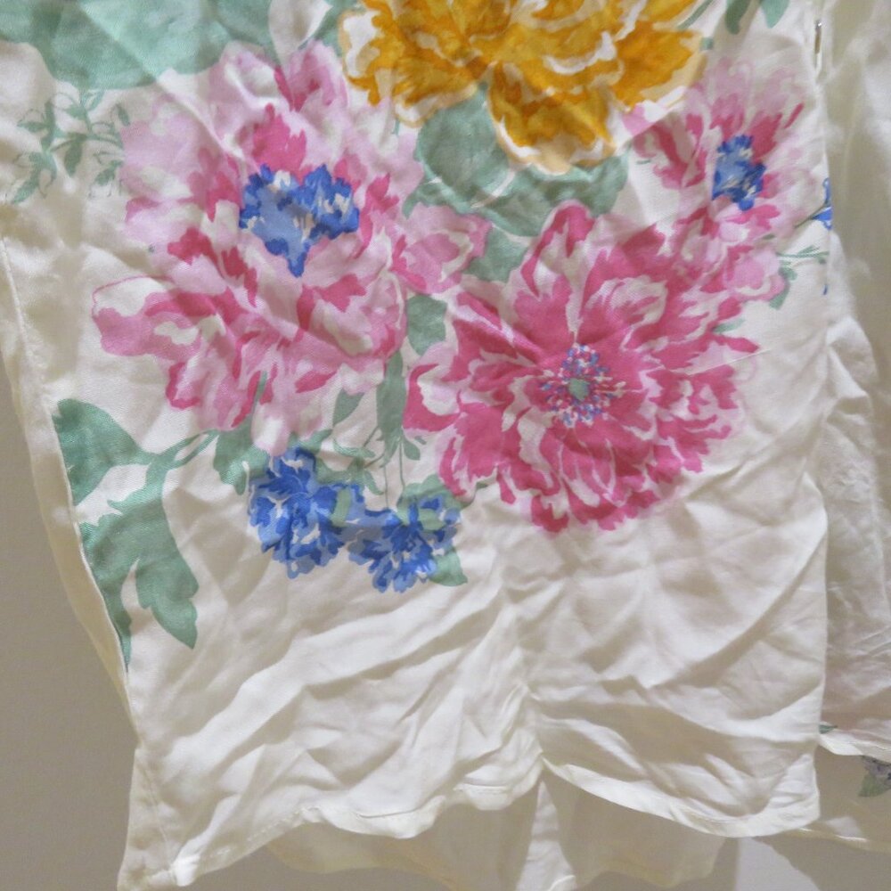 Z SUPPLY Clarisa Floral Shirt Top Medium Boho Spring Flowy Summer Vacation - Picture 7 of 15